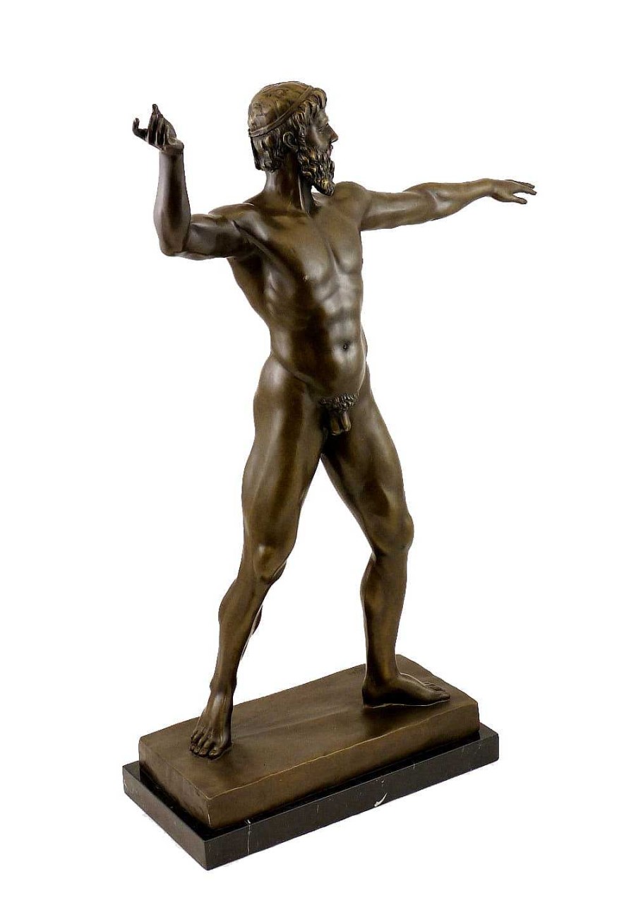 Bertel Thorvaldsen Mythologie Bronzeskulptur - Zeus - Signiert B. Thorvaldsen New