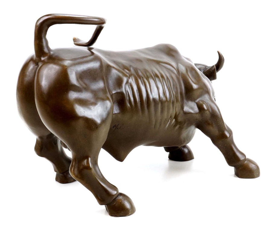 Miguel Fernando Lopez (Milo) Charging Bull / Skulptur - Borsenstier Kaufen Aus Bronze - New York - Signiert Best