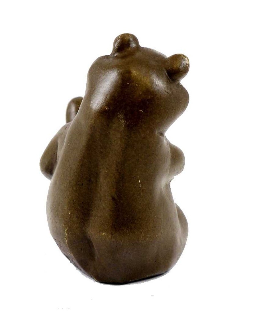 Franz Bergmann Wiener Bronze Lustige Tierfigur - Sitzender Frosch - V. Bergmann Online