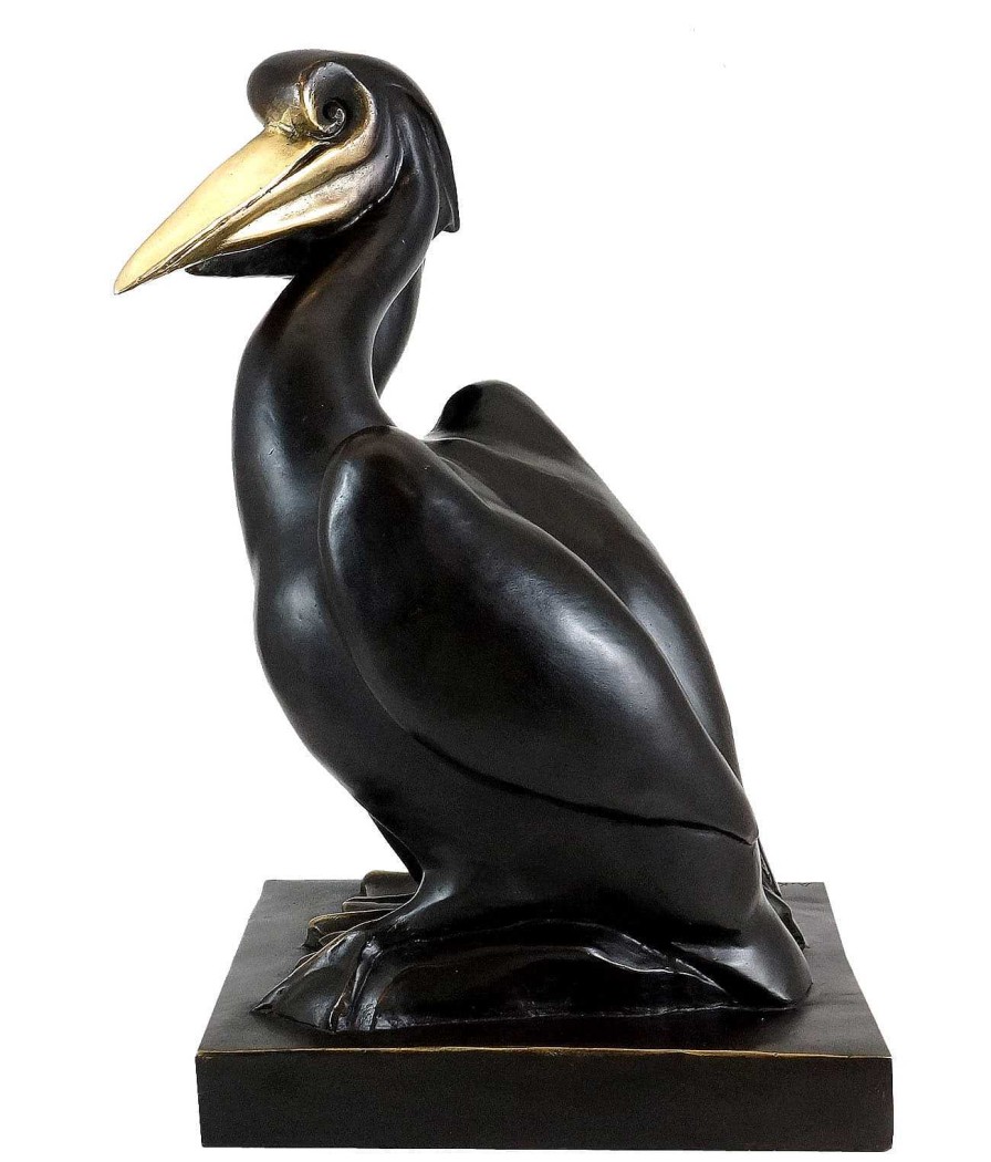 Alexander Kéléty Art Deco Bronzefigur - Two Pelicans - Alexander Kelety Hot