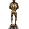 Miguel Fernando Lopez (Milo) Bodybuilder Figur Arni Aus Bronze - Trophae - Pokal - Signiert Milo Best