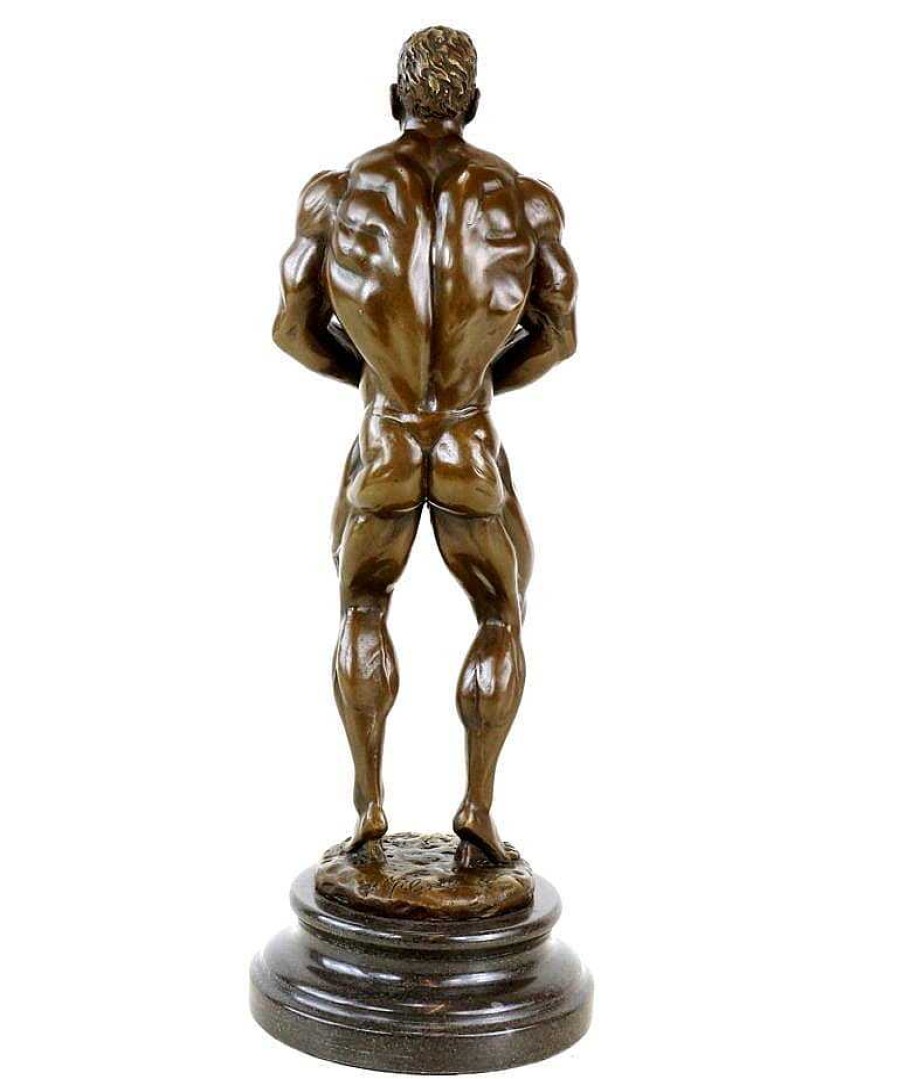 Miguel Fernando Lopez (Milo) Bodybuilder Figur Arni Aus Bronze - Trophae - Pokal - Signiert Milo Best