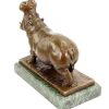 Rembrandt Bugatti Gahnendes Nilpferd 1905 - Bronzeskulptur Von Rembrandt Bugatti Hot