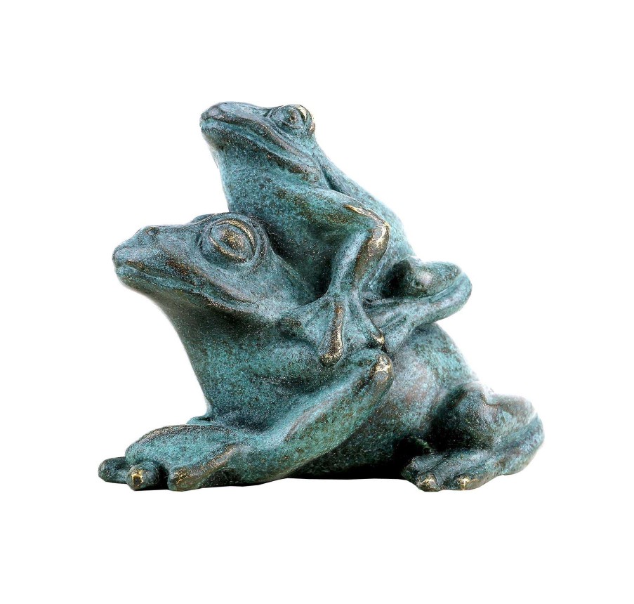 Miguel Fernando Lopez (Milo) Frosch Parchen Aus Bronze - Tierfigur - Grune Patina - Signiert Milo Wholesale