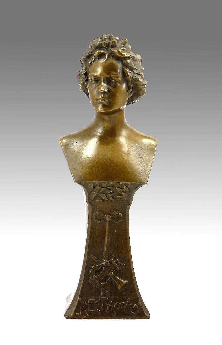 Kunst & Ambiente Bronzefigur Beethoven - Bronze Buste Signiert Clearance