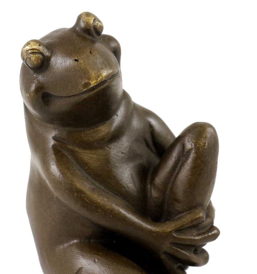 Franz Bergmann Wiener Bronze Lustige Tierfigur - Sitzender Frosch - V. Bergmann Online