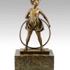 Johann Philipp Ferdinand Preiss Bronzefigur - Hula Hoop Madchen - Signiert Ferdinand Preiss New