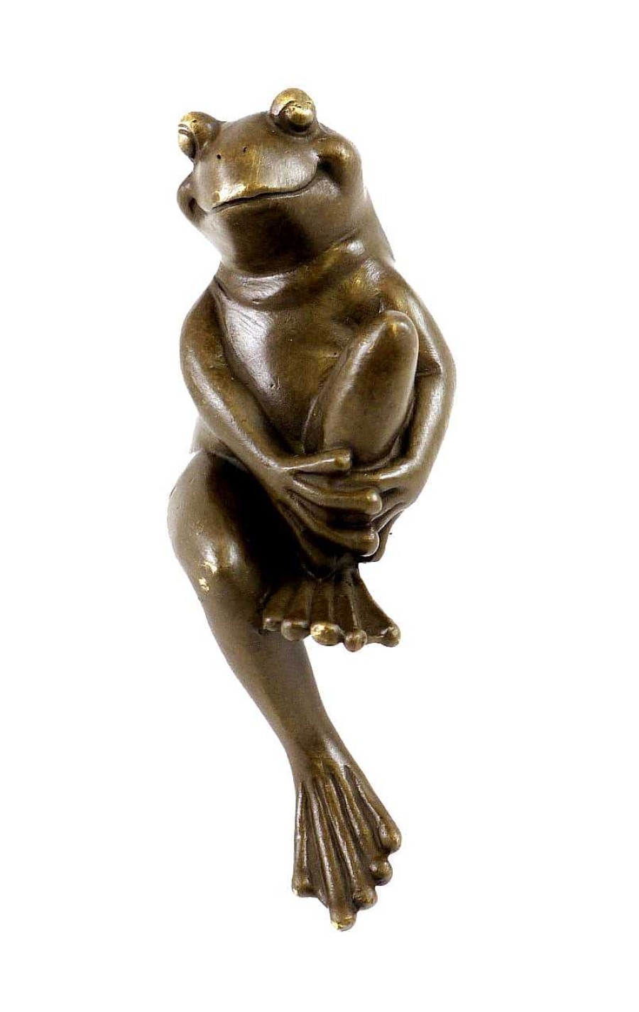 Franz Bergmann Wiener Bronze Lustige Tierfigur - Sitzender Frosch - V. Bergmann Best