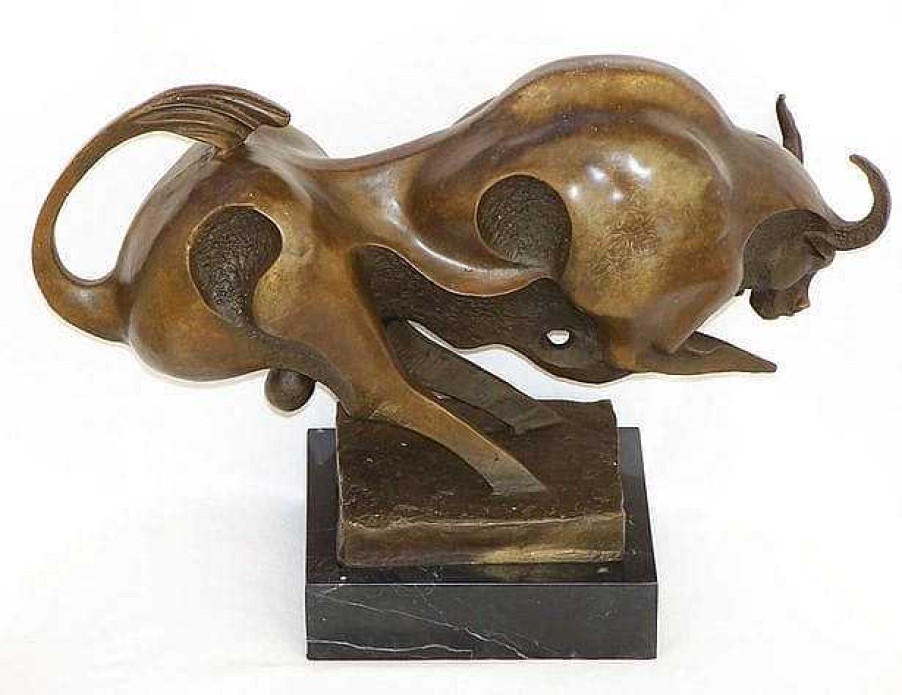 Miguel Fernando Lopez (Milo) Kunstler Stier - Bronzefigur Auf Marmor - Signiert Milo Wholesale