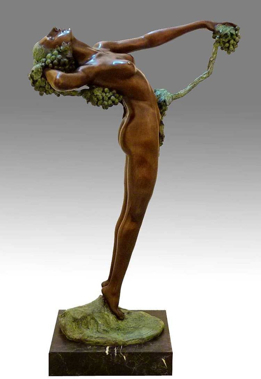 Harriet Whitney Frishmuth Grosbronze - Akt Skulptur - The Vine - Harriet Frishmuth - 1921 New