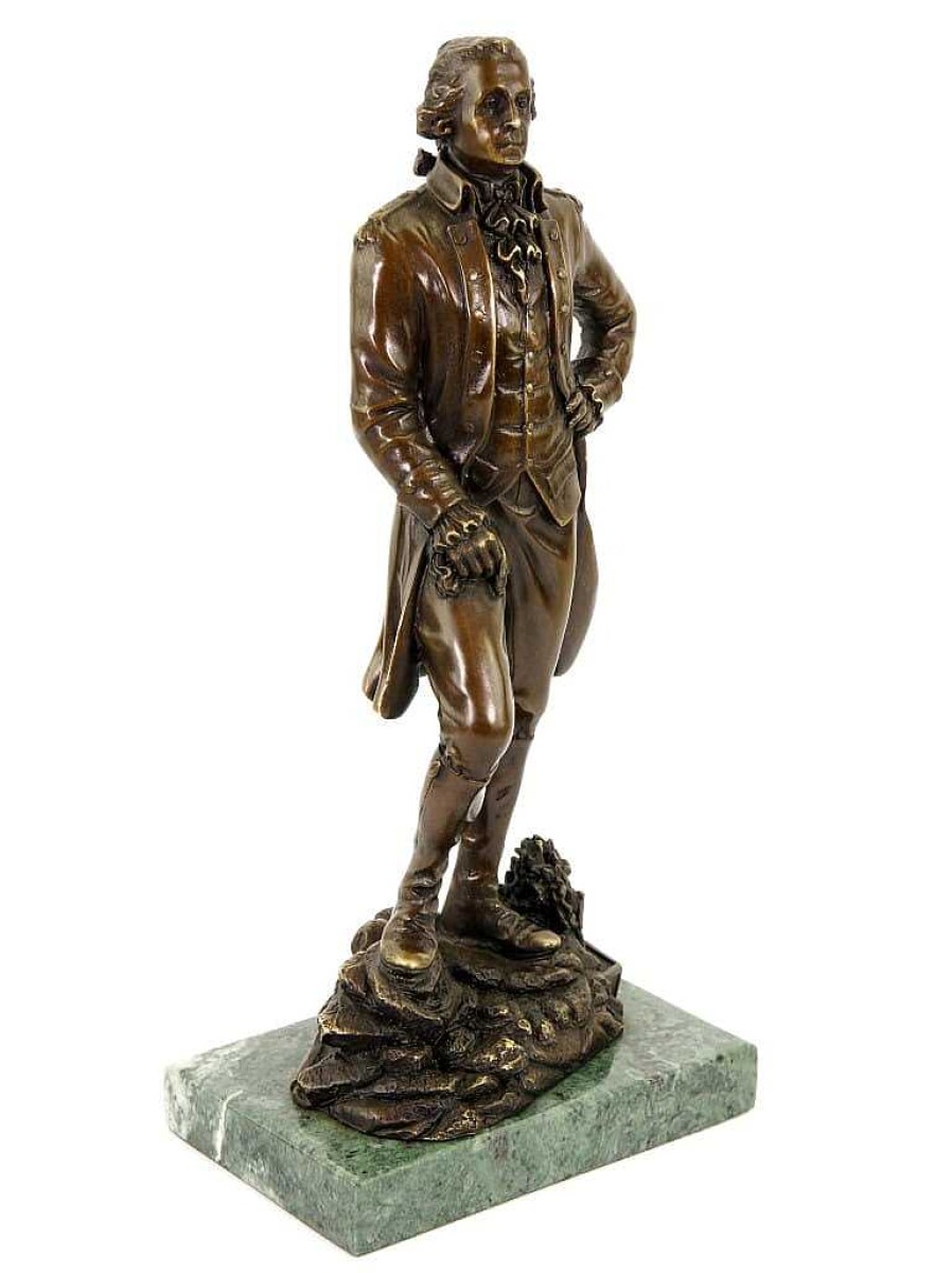 Miguel Fernando Lopez (Milo) George Washington Statue - Klassische Bronzefigur - Sign. Milo Best