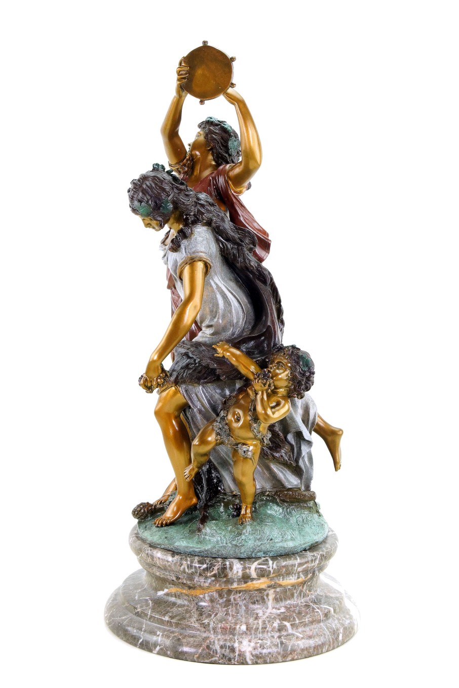 Kunst & Ambiente Bacchanale Nach Clodion - Bronzestatue Im Rokoko-Stil Wholesale