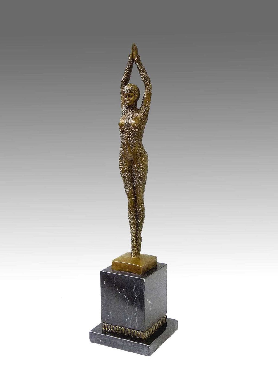 Demétre Haralamb Chiparus Art Deco Bronzefigur - Tanzerin Starfish - Chiparus Clearance