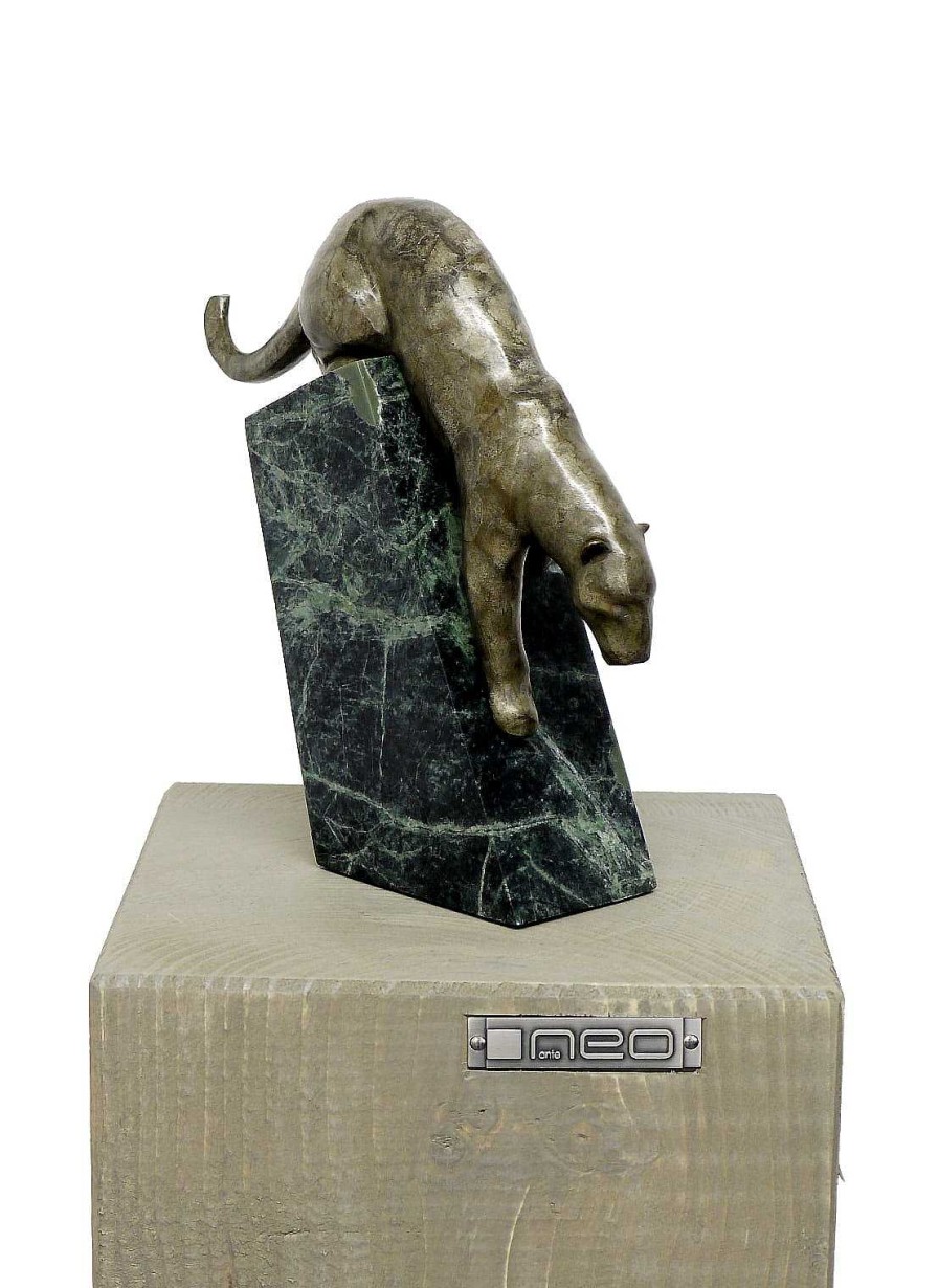 Alfred Stevens Schleichender Panther - Moderne Tierskulptur, Sign. A. Stevens Online