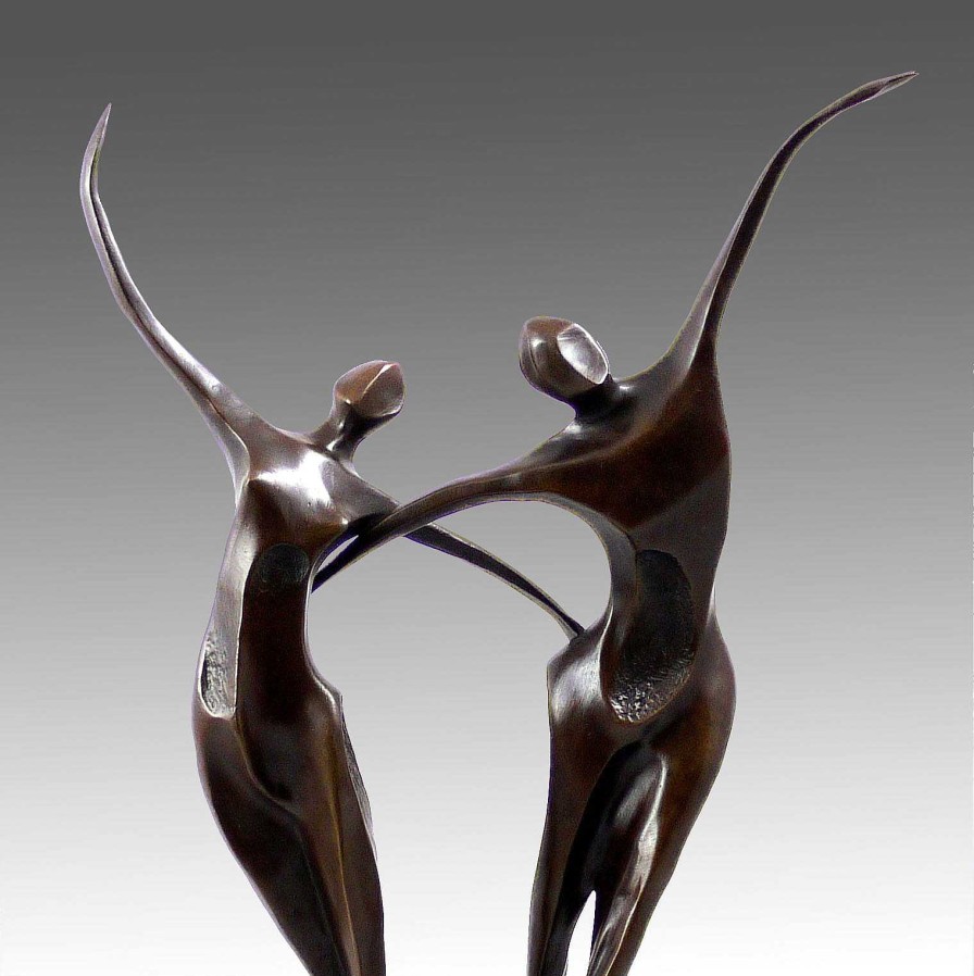 Miguel Fernando Lopez (Milo) Moderne Bronzefigur - Tanzpaar Abstract Dancer - Signiert Milo Online