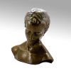 Wilhelm Lehmbruck Moderne Bronzebuste - Geneigter Frauenkopf - Wilhelm Lehmbruck Online