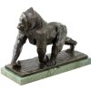 Rembrandt Bugatti Limitierte Bronzeskulptur - Gorilla - Signiert Bugatti - Tierfigur Clearance