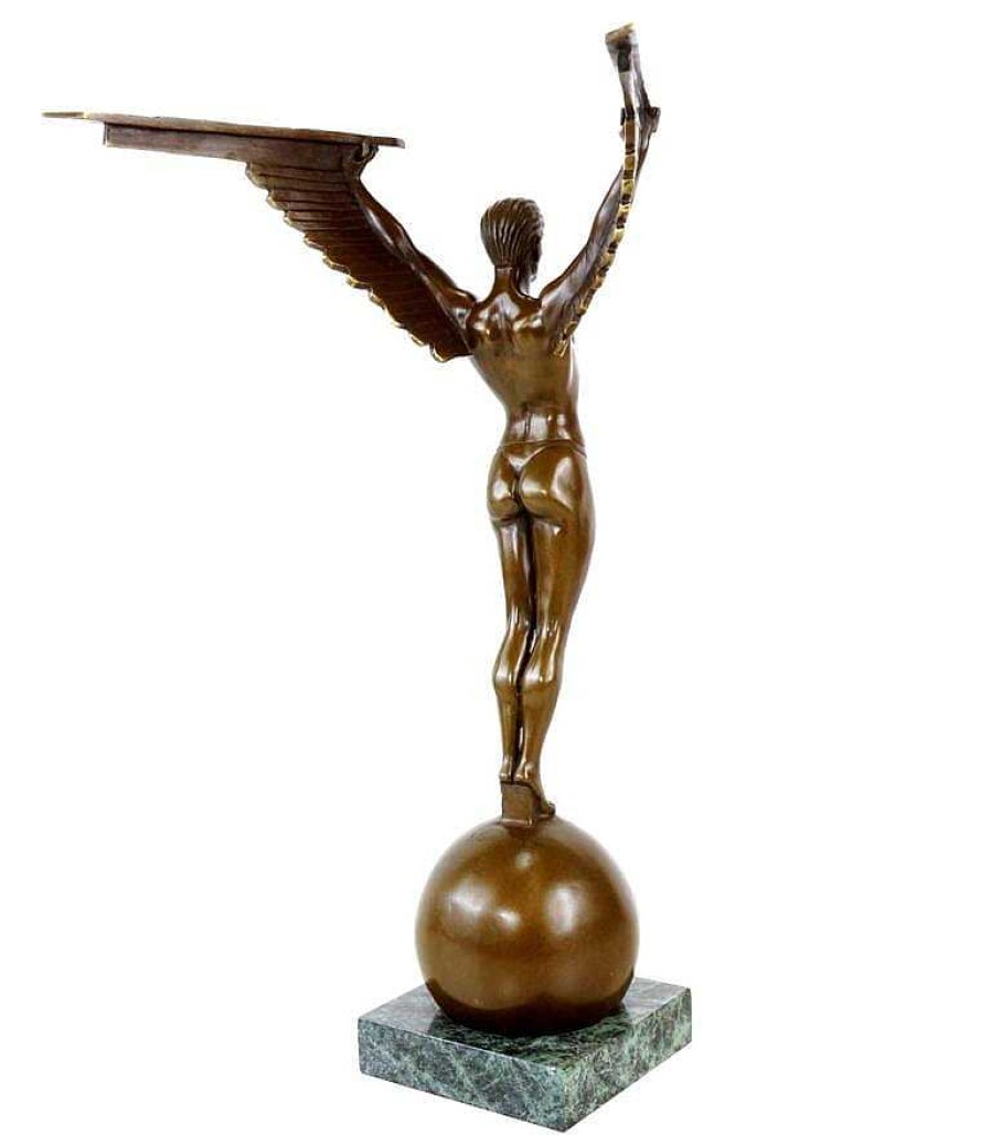 Amedeo Gennarelli Icarus Art Deco Skulptur Aus Bronze - Signiert Gennarelli Clearance