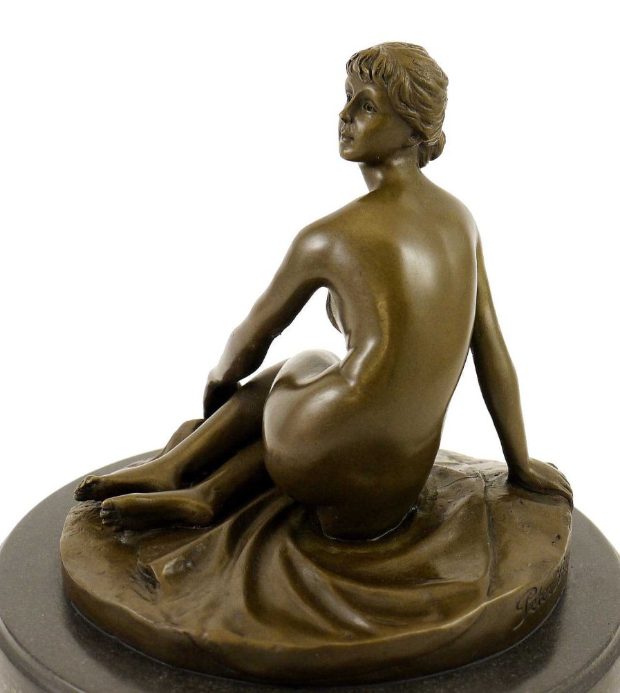 Peter Breuer Jugendstil Bronzefigur - Der Fruhling (1891) - Sign. Peter Breuer Clearance