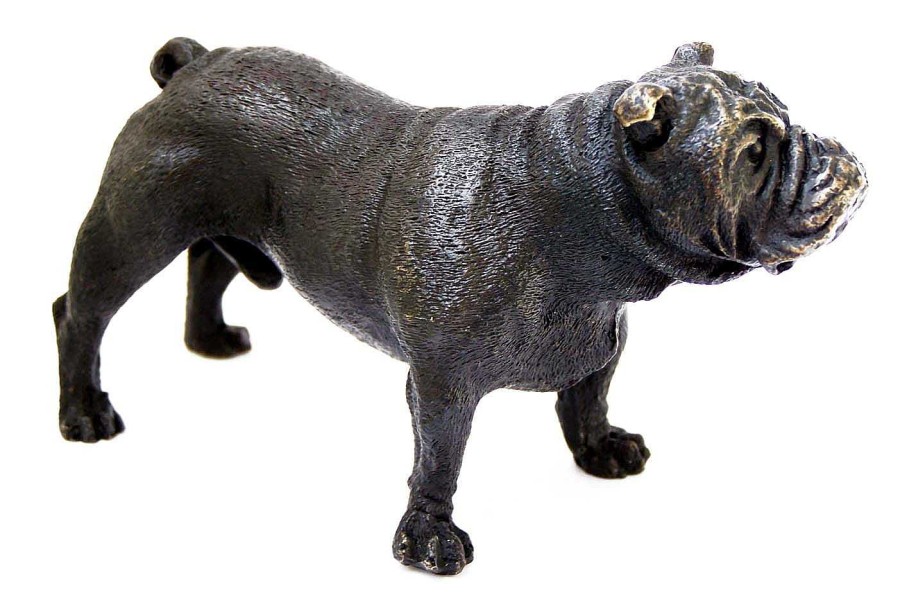 Kunst & Ambiente Kleine Britische Bulldogge - Tierbronze - Wiener Bronze - Hundeskulptur Wholesale