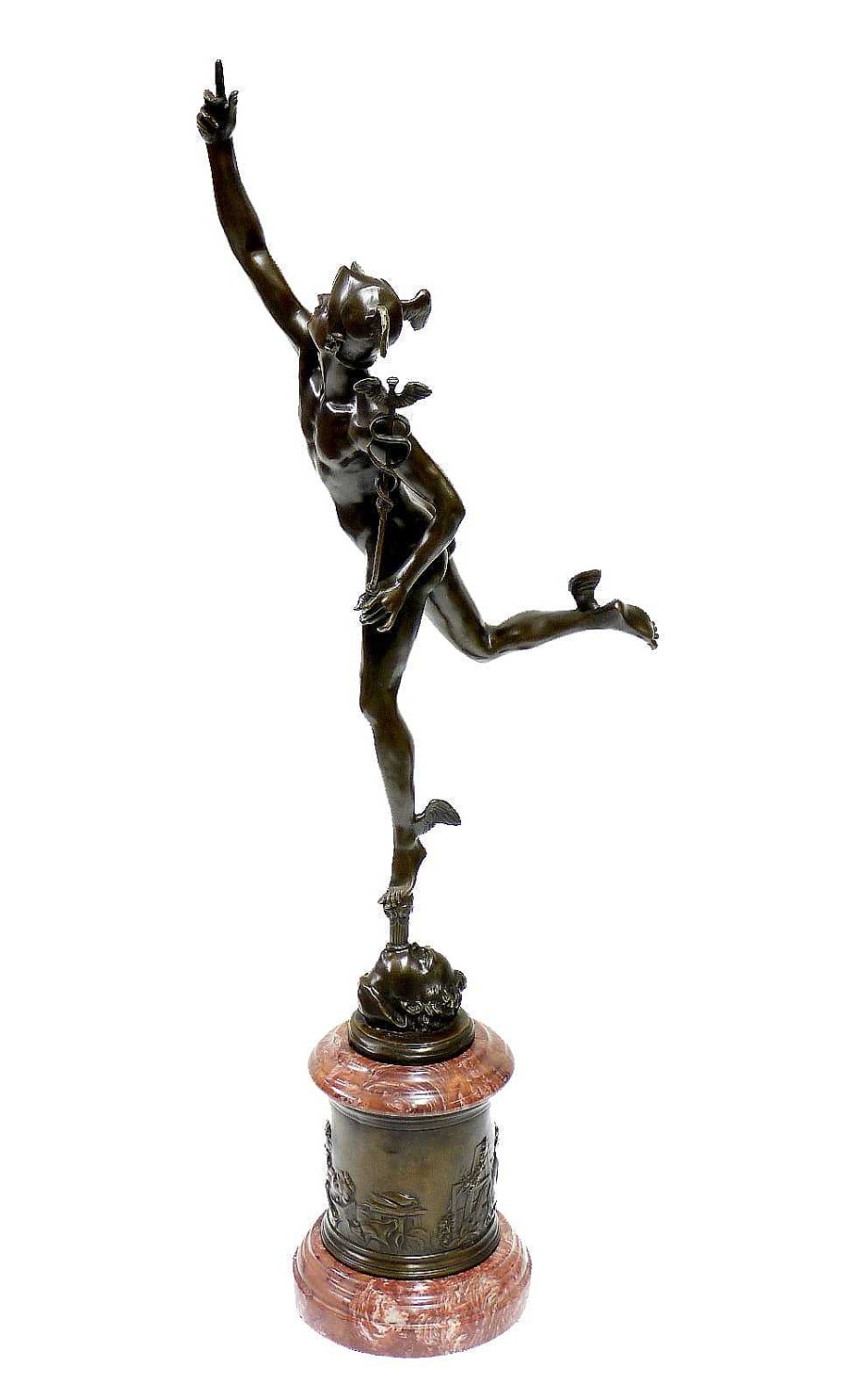 Kunst & Ambiente Bronzefigur - Hermes / The Flying Mercury - Sign. Giambologna Hot