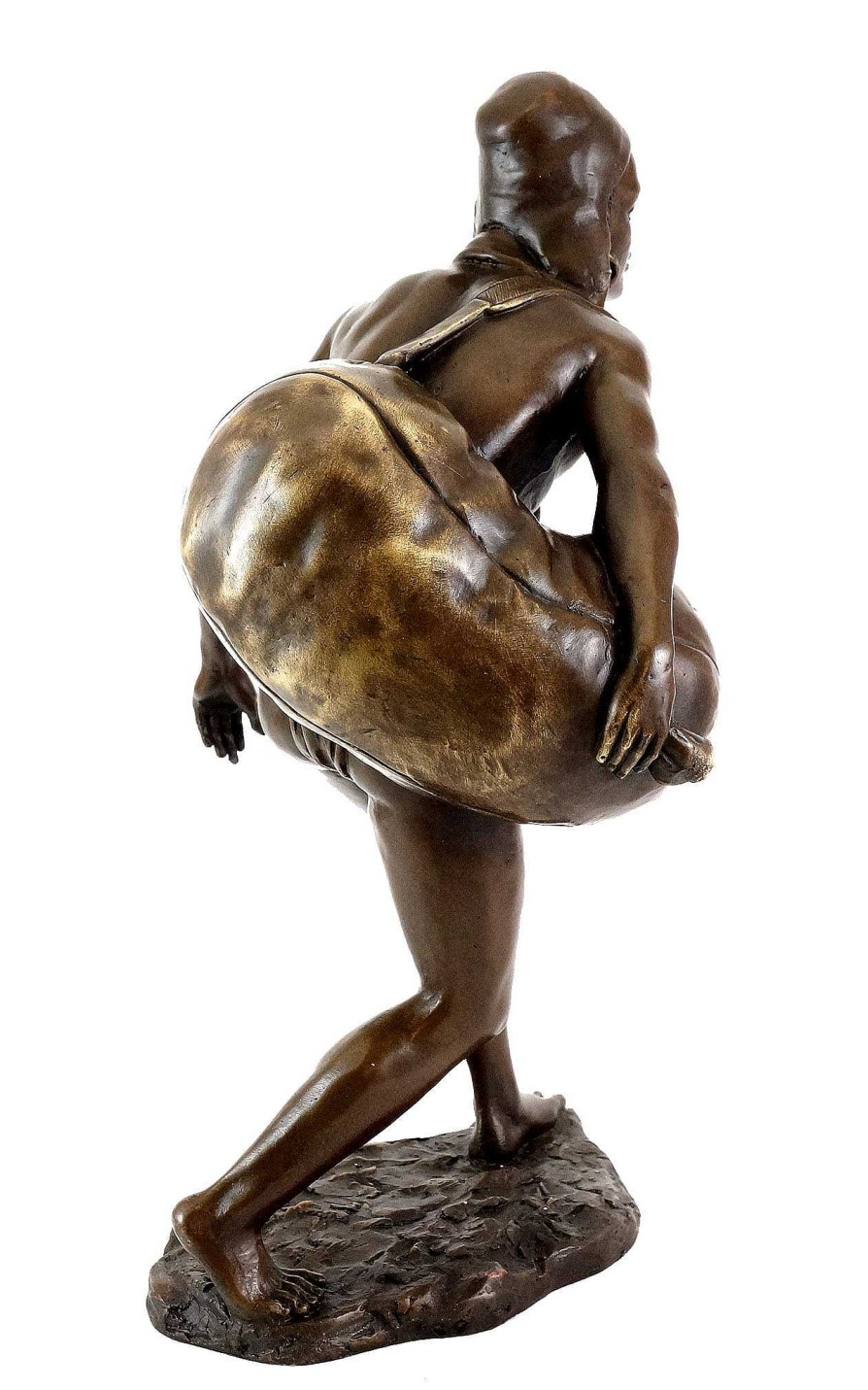 Kunst & Ambiente Wiener Bronze - Fight For Freedom - Afrikanischer Sklave - 100 % Bronze Online