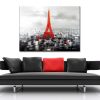 Martin Klein Paris In Red Parisbild Skyline Martin Klein - Acrylbild Clearance