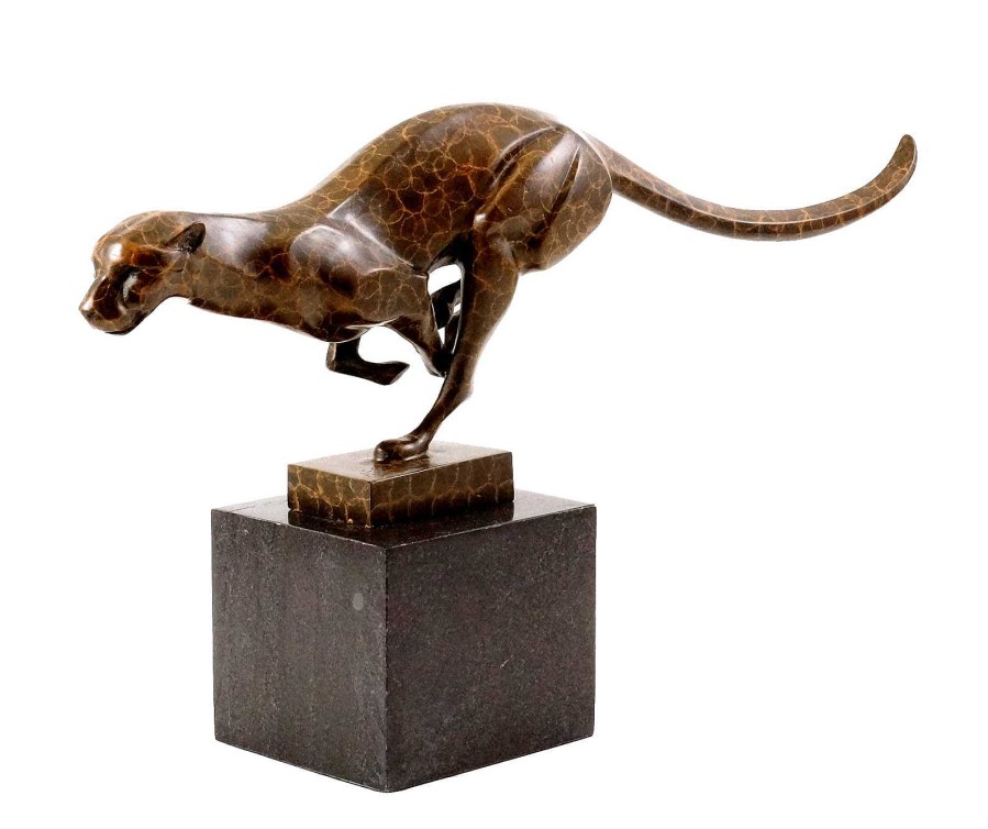 Miguel Fernando Lopez (Milo) Tierskulptur - Gepard - Hochwertige Bronze - Sign. Milo Clearance