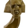 Kunst & Ambiente Kubistische Buste Aus Bronze - Herwarth Walden - Sign. W. Wauer Online