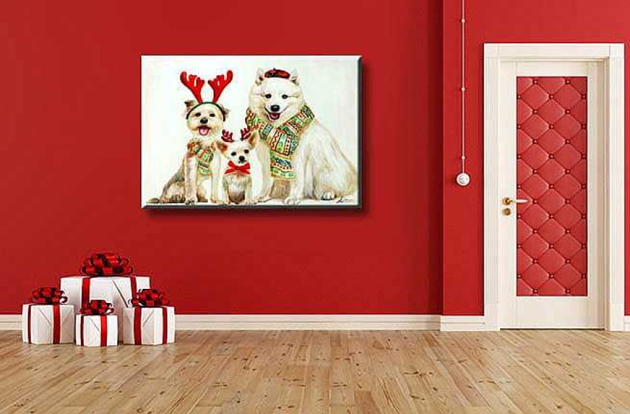 Martin Klein Christmas Dogs Wandbild Martin Klein - Weihnachtsdeko New