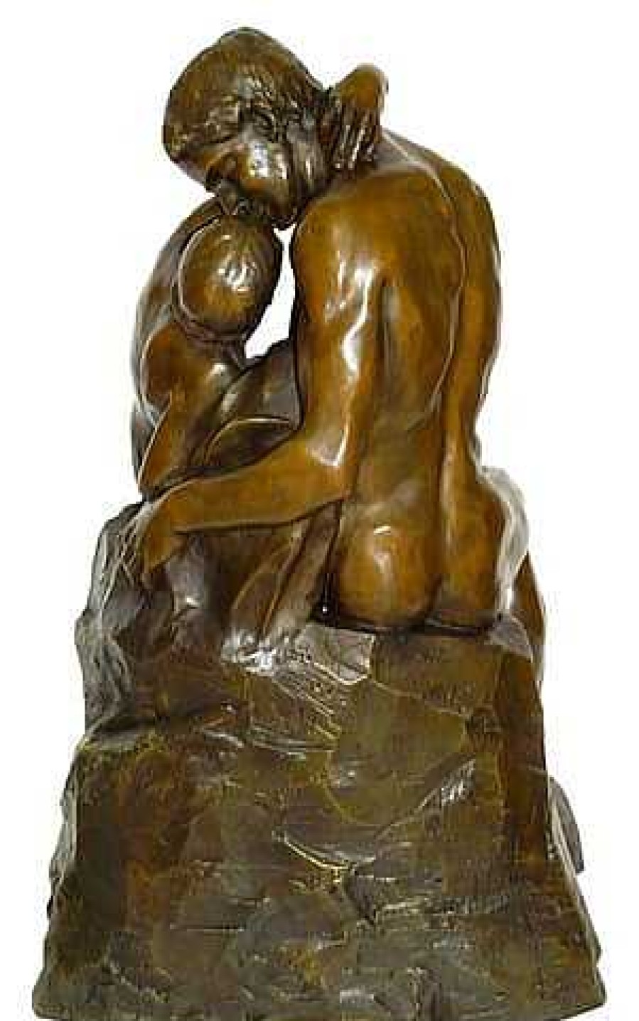 Auguste Rodin Grosbronze - Der Kuss - Auguste Rodin Statue - Signiert Clearance