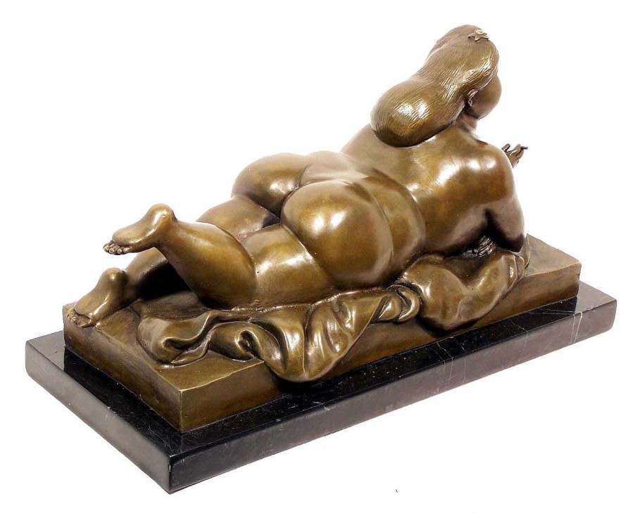 Fernando Botero Bronzefigur - Woman Smoking A Cigarette - Fernando Botero Wholesale