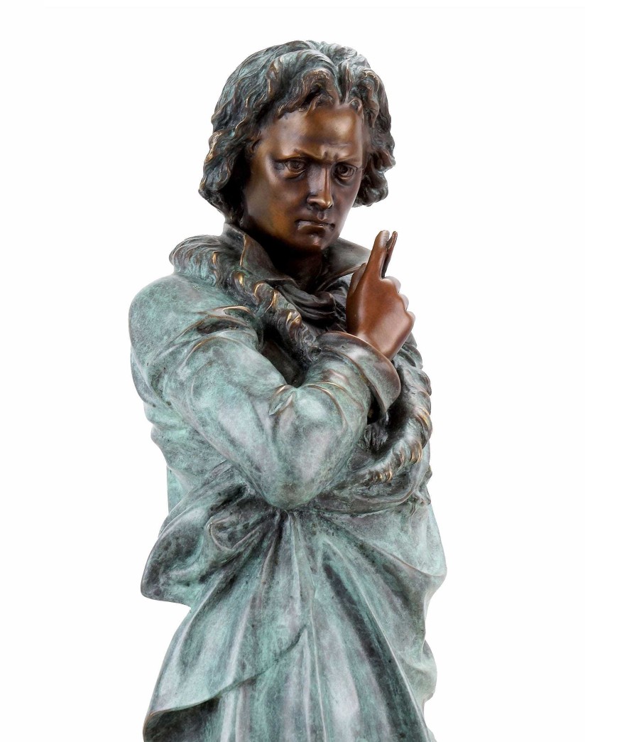 Kunst & Ambiente Opulente Bronze Statue - Ludwig Von Beethoven - Signiert Teupheme Clearance