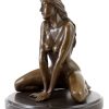 Kunst & Ambiente Erotik Bronzefigur - Sexy Girl / Frauenakt - Signiert - J. Patoue Hot