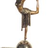 Demétre Haralamb Chiparus Art Deco Bronzeskulptur - Tanzerin - Signiert Chiparus Best