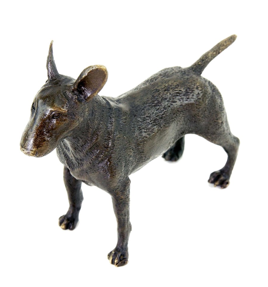 Miguel Fernando Lopez (Milo) Tierfigur - Bullterrier - Hundestatue - Milo - Bronze Miniatur - Hund Hot