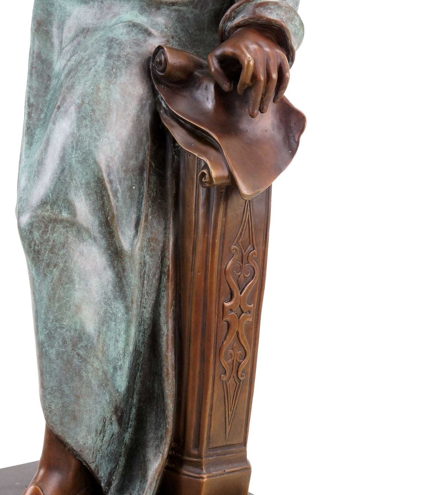 Kunst & Ambiente Opulente Bronze Statue - Ludwig Von Beethoven - Signiert Teupheme Hot