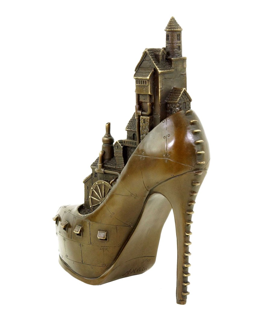 Martin Klein Limitierte Steampunk Bronzefigur - High Heel - Gothic - Martin Klein Clearance