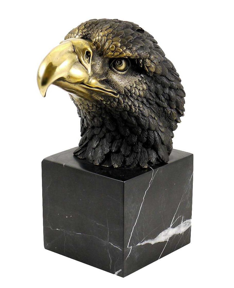 Miguel Fernando Lopez (Milo) Tierfigur Aus Bronze - Adler Auf Marmor - Sign. Milo Online