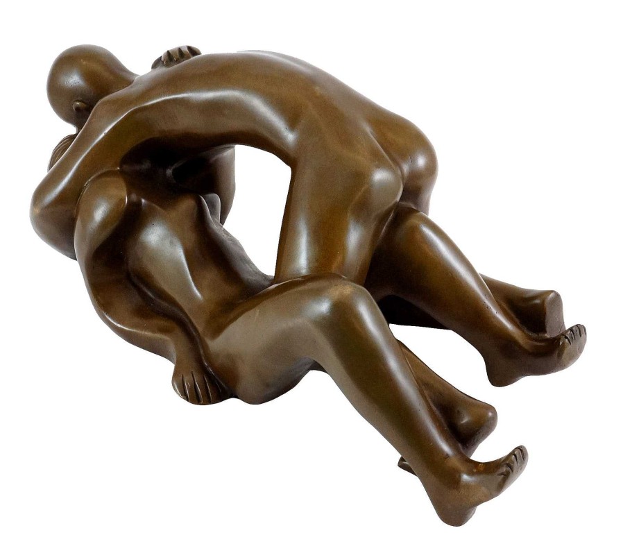 Otto Gutfreund Kubistische Bronzeskulptur - Lovers (1913-1914) - Otto Gutfreund Hot