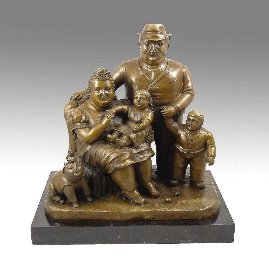 Fernando Botero Moderne Bronzeskulptur - Family - Fernando Botero Online