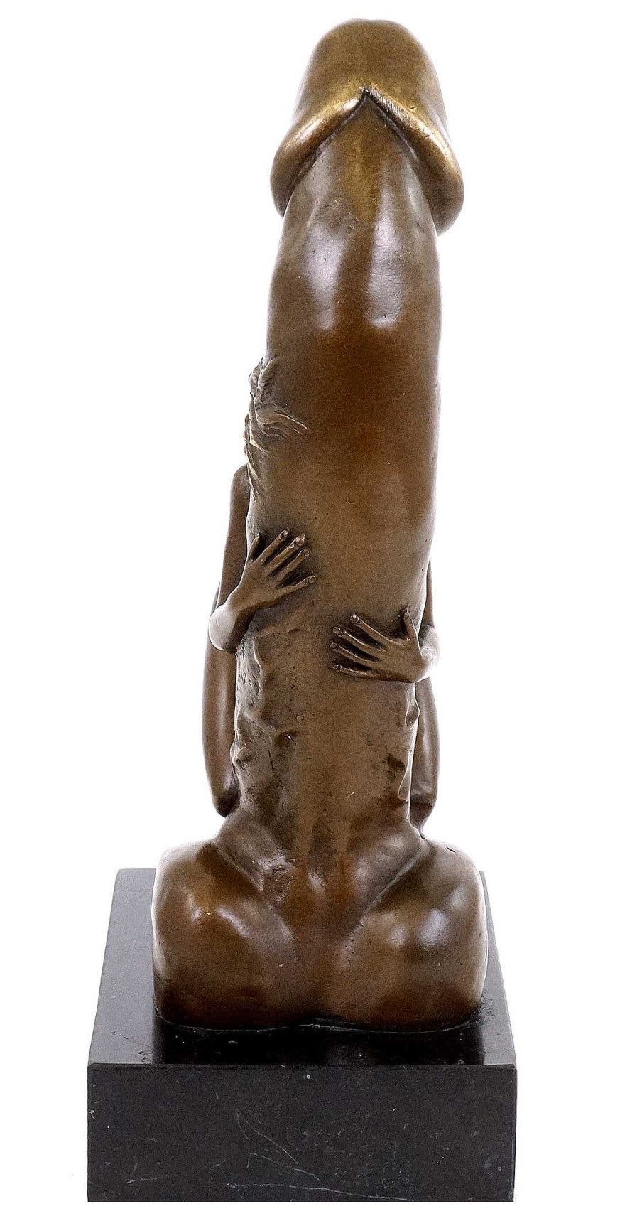 Kunst & Ambiente Frau Am Riesenphallus - Erotik Bronze Akt - M. Nick Online